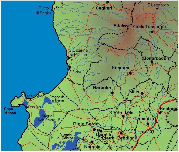 Selezionare l'area in cui  ubicata l'azienda
