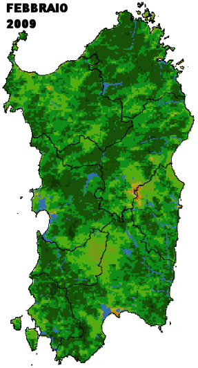 Indice di vegetazione NDVI